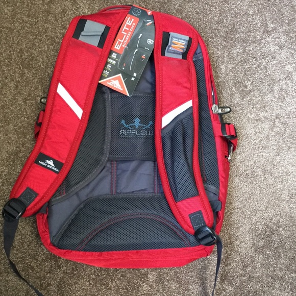 high sierra elite backpack red